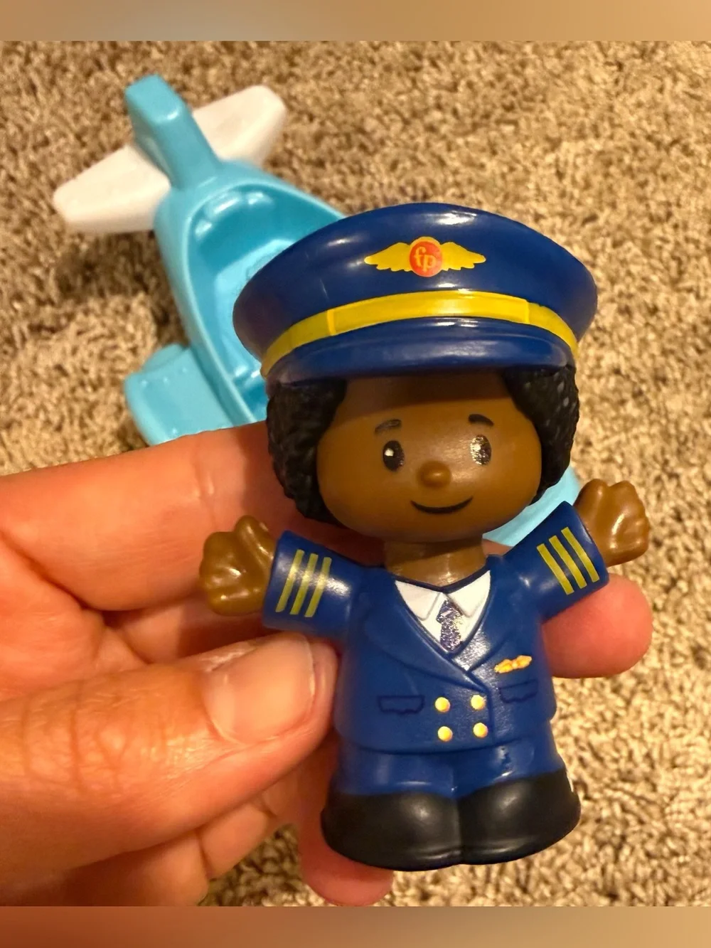 Fisher-Price Little People Travel Together Airplane DJB53 | Pilot Kurt Included